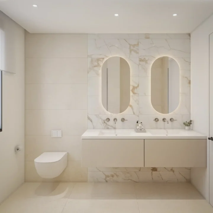 Moon residencial baño frontal